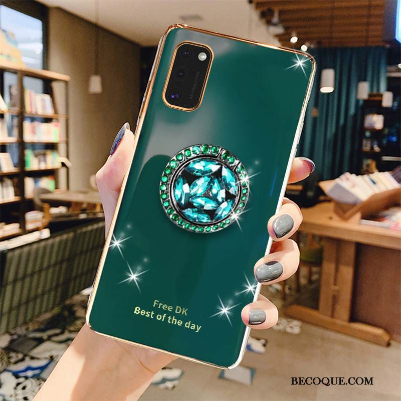 Kuori Samsung Galaxy A41 Pehmeä Neste Harmaa Net Red, Kotelo Samsung Galaxy A41 Suojaus Ylellisyys Pinnoitus