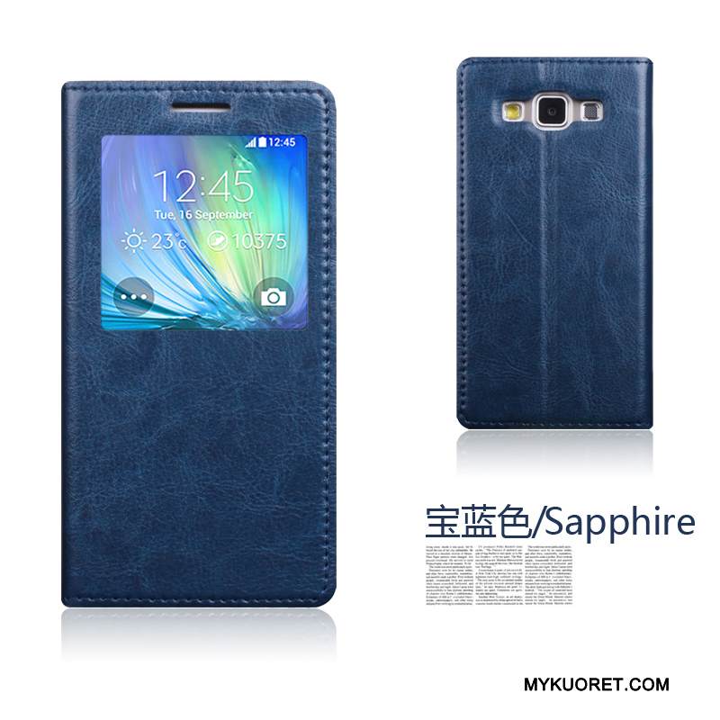 Kuori Samsung Galaxy A5 2015 Kuoret Puhelimen Kuoret Punainen, Kotelo Samsung Galaxy A5 2015 Nahka