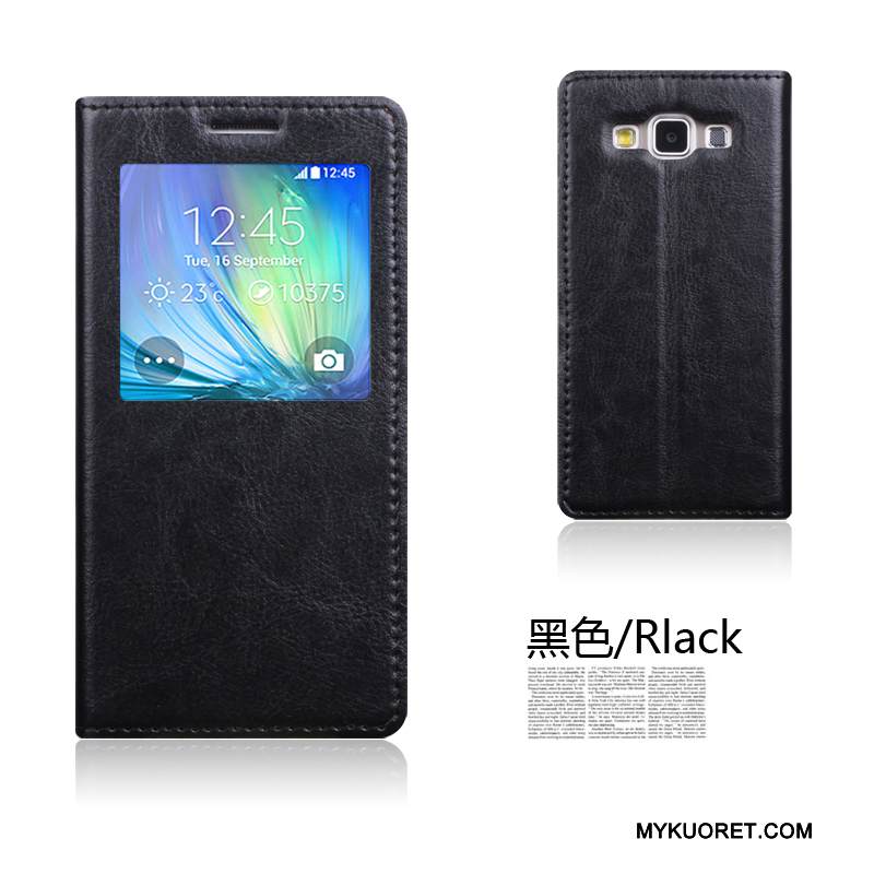 Kuori Samsung Galaxy A5 2015 Kuoret Puhelimen Kuoret Punainen, Kotelo Samsung Galaxy A5 2015 Nahka