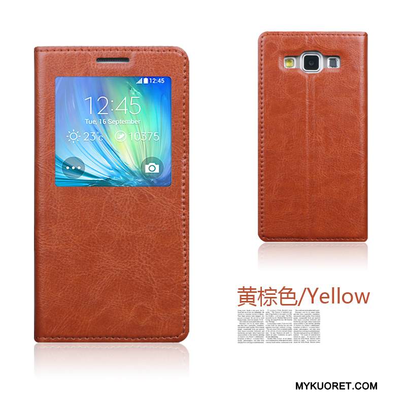 Kuori Samsung Galaxy A5 2015 Kuoret Puhelimen Kuoret Punainen, Kotelo Samsung Galaxy A5 2015 Nahka