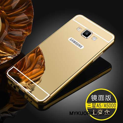 Kuori Samsung Galaxy A5 2015 Laukut Peili Kehys, Kotelo Samsung Galaxy A5 2015 Metalli Takakansi Murtumaton