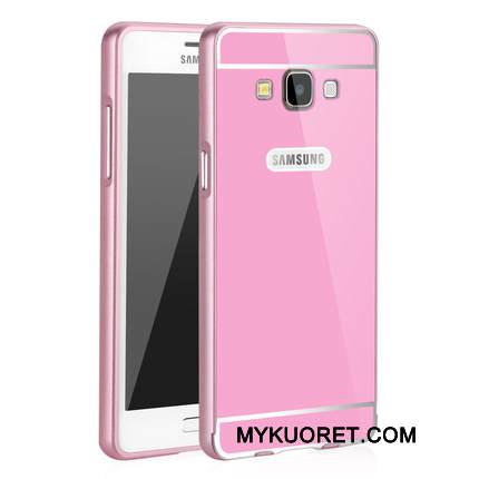 Kuori Samsung Galaxy A5 2015 Metalli Murtumaton Takakansi, Kotelo Samsung Galaxy A5 2015 Suojaus Jauhe Kehys