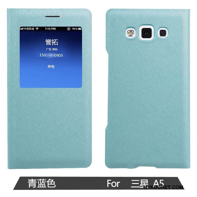 Kuori Samsung Galaxy A5 2015 Nahka Murtumaton Puhelimen Kuoret, Kotelo Samsung Galaxy A5 2015 Kuoret Jauhe