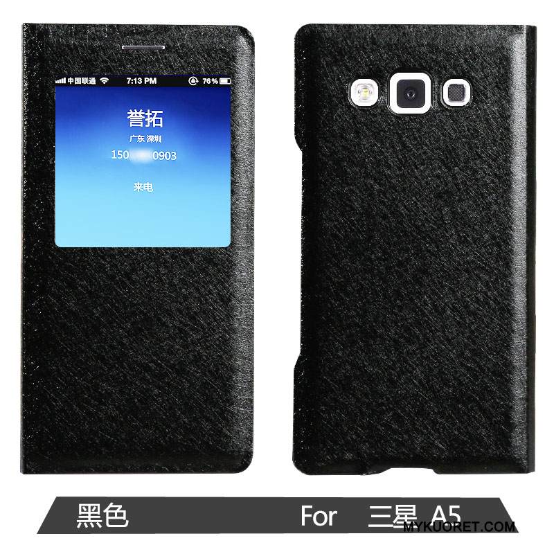 Kuori Samsung Galaxy A5 2015 Nahka Murtumaton Puhelimen Kuoret, Kotelo Samsung Galaxy A5 2015 Kuoret Jauhe