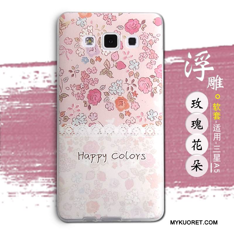 Kuori Samsung Galaxy A5 2015 Pehmeä Neste Murtumaton Ihana, Kotelo Samsung Galaxy A5 2015 Silikoni Sininen