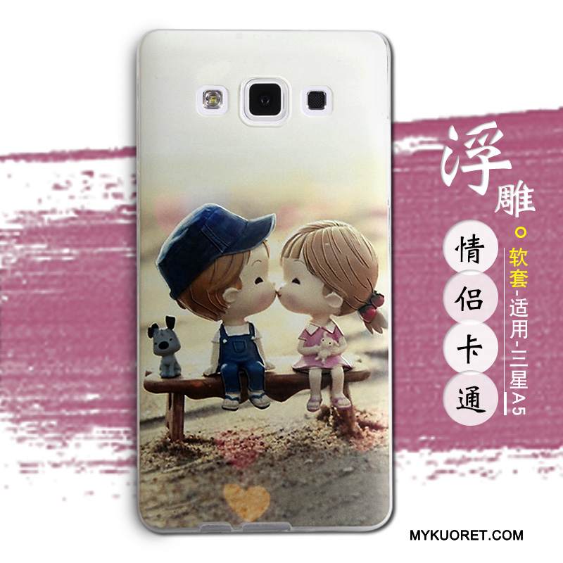 Kuori Samsung Galaxy A5 2015 Pehmeä Neste Murtumaton Ihana, Kotelo Samsung Galaxy A5 2015 Silikoni Sininen