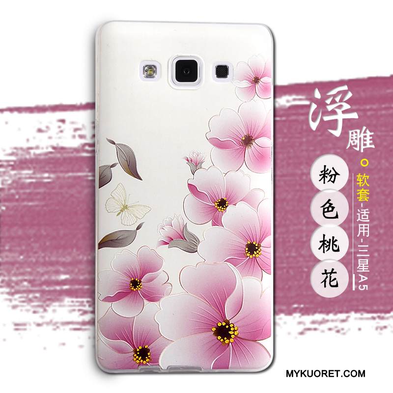 Kuori Samsung Galaxy A5 2015 Pehmeä Neste Murtumaton Ihana, Kotelo Samsung Galaxy A5 2015 Silikoni Sininen