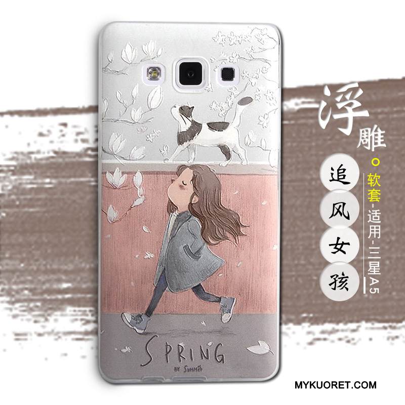 Kuori Samsung Galaxy A5 2015 Pehmeä Neste Murtumaton Ihana, Kotelo Samsung Galaxy A5 2015 Silikoni Sininen