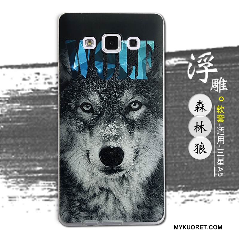 Kuori Samsung Galaxy A5 2015 Pehmeä Neste Murtumaton Ihana, Kotelo Samsung Galaxy A5 2015 Silikoni Sininen