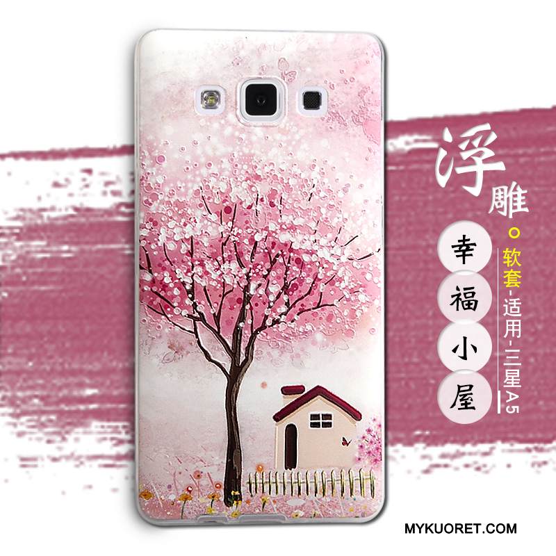 Kuori Samsung Galaxy A5 2015 Pehmeä Neste Murtumaton Ihana, Kotelo Samsung Galaxy A5 2015 Silikoni Sininen