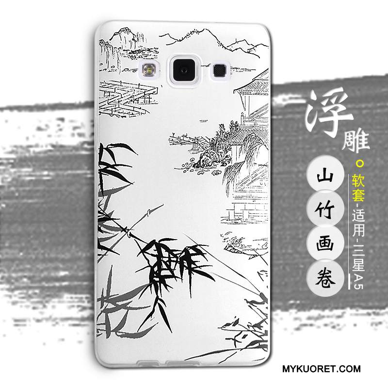 Kuori Samsung Galaxy A5 2015 Pehmeä Neste Murtumaton Ihana, Kotelo Samsung Galaxy A5 2015 Silikoni Sininen