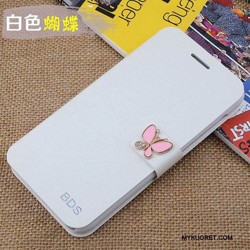 Kuori Samsung Galaxy A5 2015 Suojaus Puhelimen Kuoret Punainen, Kotelo Samsung Galaxy A5 2015 Nahka