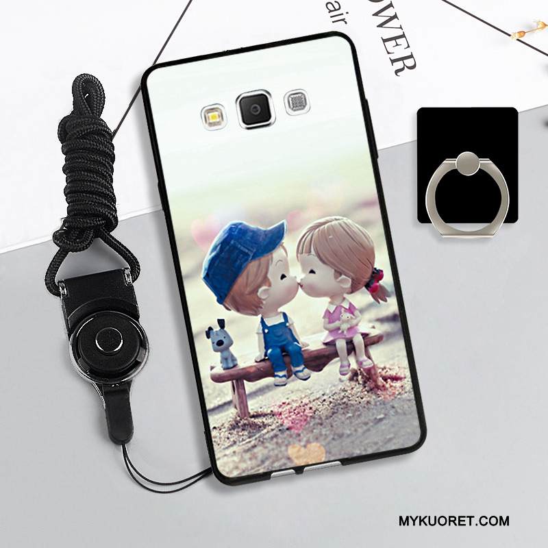 Kuori Samsung Galaxy A5 2015 Suojaus Puhelimen Kuoret Punainen, Kotelo Samsung Galaxy A5 2015 Pehmeä Neste Ripustettavat Koristeet Murtumaton