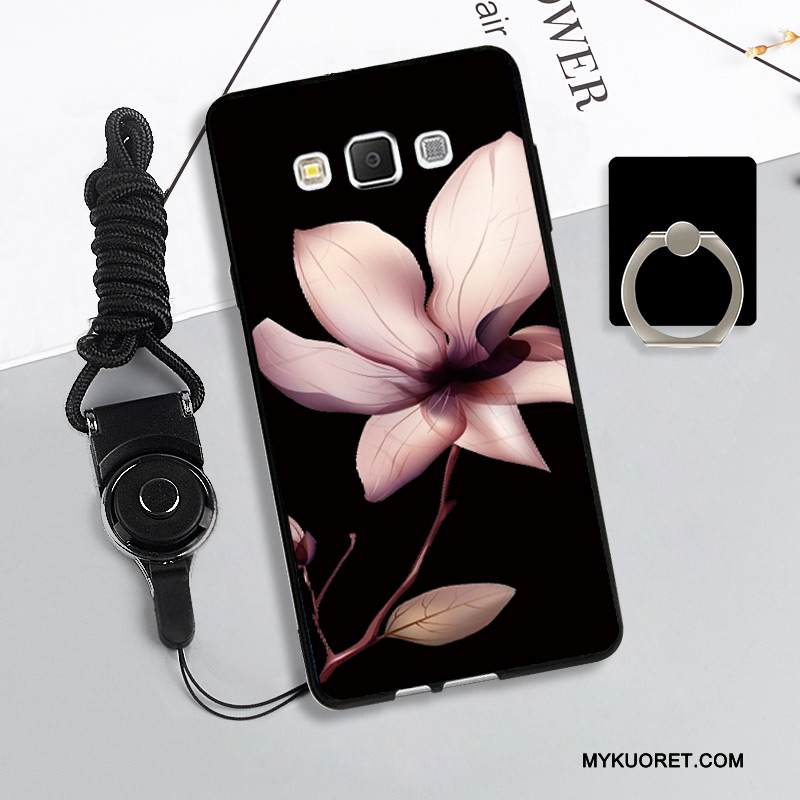 Kuori Samsung Galaxy A5 2015 Suojaus Puhelimen Kuoret Punainen, Kotelo Samsung Galaxy A5 2015 Pehmeä Neste Ripustettavat Koristeet Murtumaton