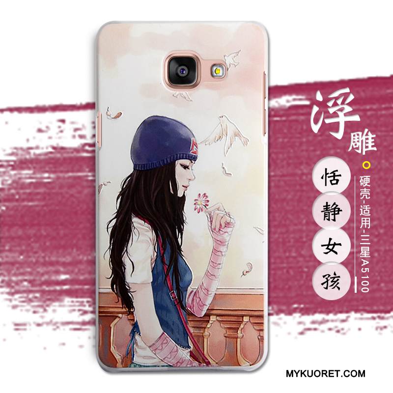 Kuori Samsung Galaxy A5 2016 Kohokuviointi Puhelimen Kuoret Jauhe, Kotelo Samsung Galaxy A5 2016 Suojaus