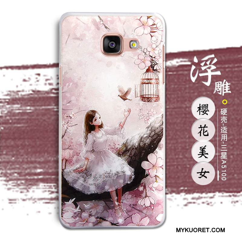 Kuori Samsung Galaxy A5 2016 Kohokuviointi Puhelimen Kuoret Jauhe, Kotelo Samsung Galaxy A5 2016 Suojaus