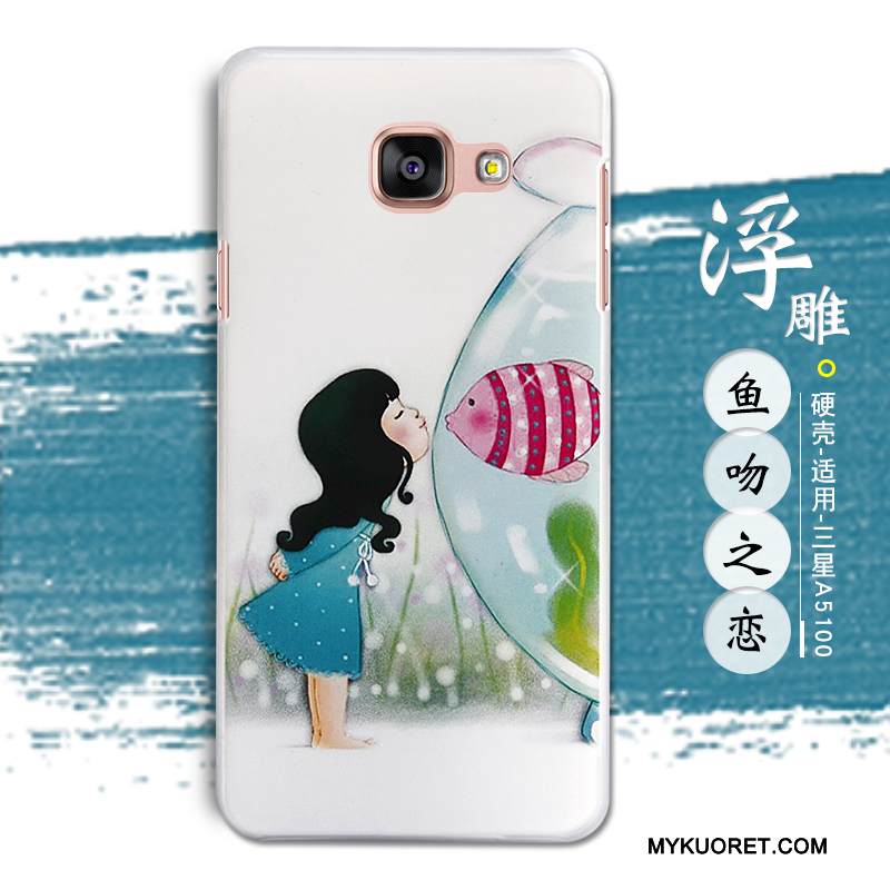 Kuori Samsung Galaxy A5 2016 Kohokuviointi Puhelimen Kuoret Jauhe, Kotelo Samsung Galaxy A5 2016 Suojaus