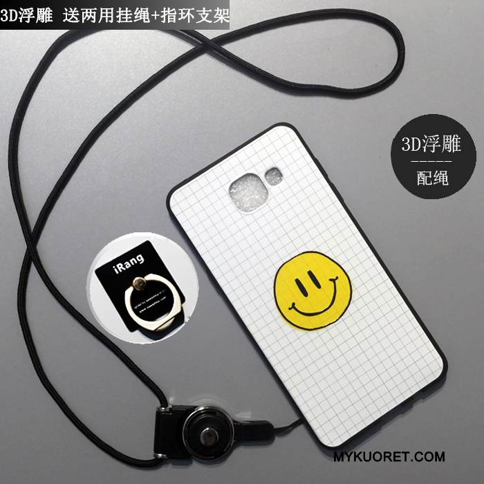 Kuori Samsung Galaxy A5 2016 Laukut Murtumaton Puhelimen Kuoret, Kotelo Samsung Galaxy A5 2016 Sarjakuva Valkoinen