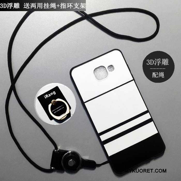 Kuori Samsung Galaxy A5 2016 Laukut Murtumaton Puhelimen Kuoret, Kotelo Samsung Galaxy A5 2016 Sarjakuva Valkoinen