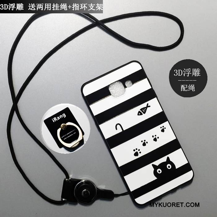 Kuori Samsung Galaxy A5 2016 Laukut Murtumaton Puhelimen Kuoret, Kotelo Samsung Galaxy A5 2016 Sarjakuva Valkoinen