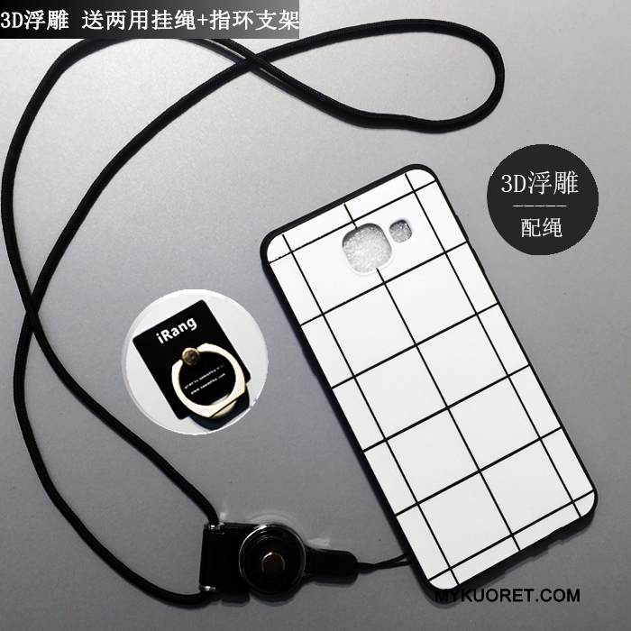 Kuori Samsung Galaxy A5 2016 Laukut Murtumaton Puhelimen Kuoret, Kotelo Samsung Galaxy A5 2016 Sarjakuva Valkoinen