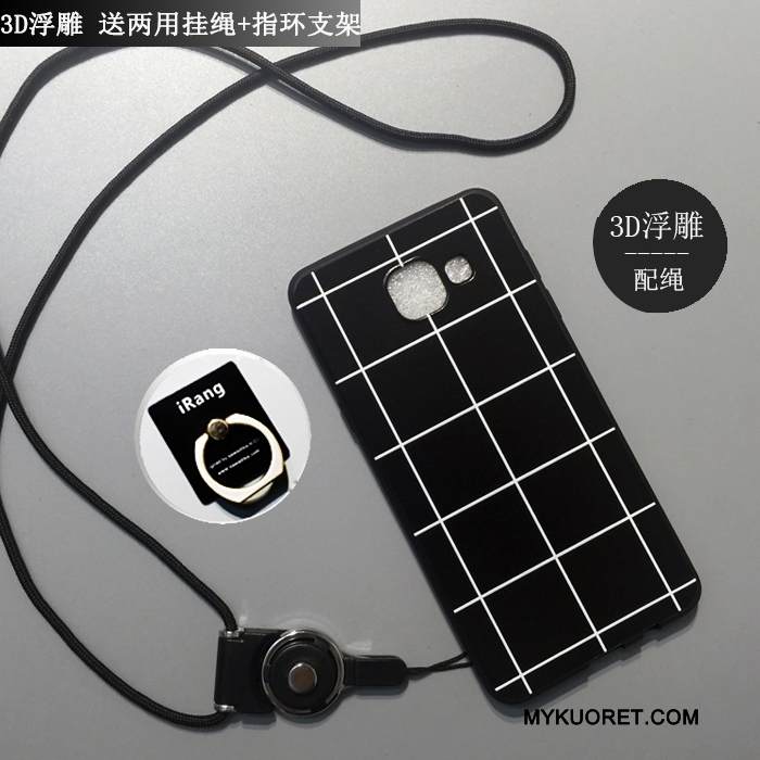 Kuori Samsung Galaxy A5 2016 Laukut Murtumaton Puhelimen Kuoret, Kotelo Samsung Galaxy A5 2016 Sarjakuva Valkoinen