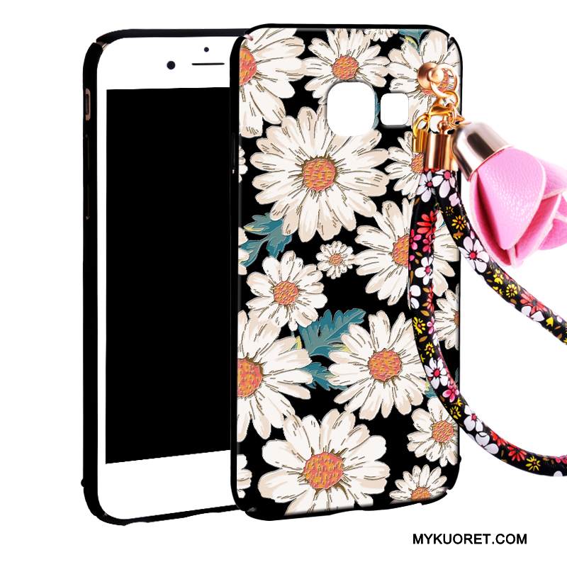 Kuori Samsung Galaxy A5 2016 Laukut Murtumaton Ripustettavat Koristeet, Kotelo Samsung Galaxy A5 2016 Suojaus Pesty Suede Kova