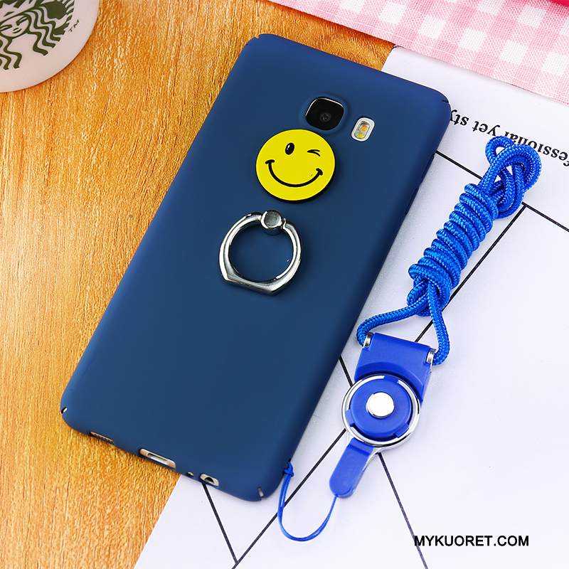 Kuori Samsung Galaxy A5 2016 Laukut Sininen Puhelimen Kuoret, Kotelo Samsung Galaxy A5 2016 Suojaus Trendi Pesty Suede