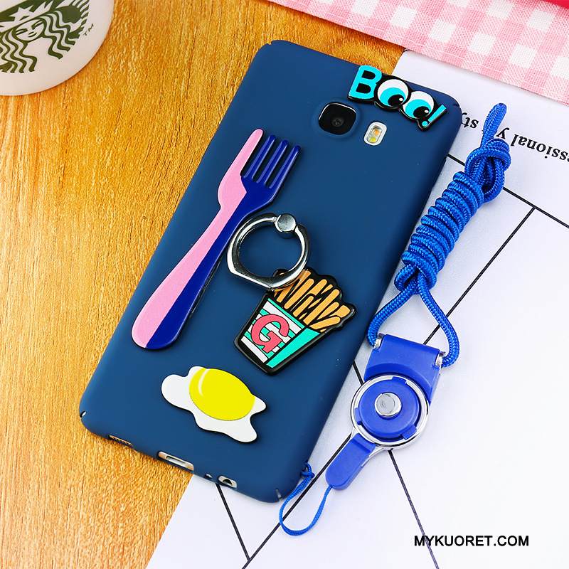 Kuori Samsung Galaxy A5 2016 Laukut Sininen Puhelimen Kuoret, Kotelo Samsung Galaxy A5 2016 Suojaus Trendi Pesty Suede