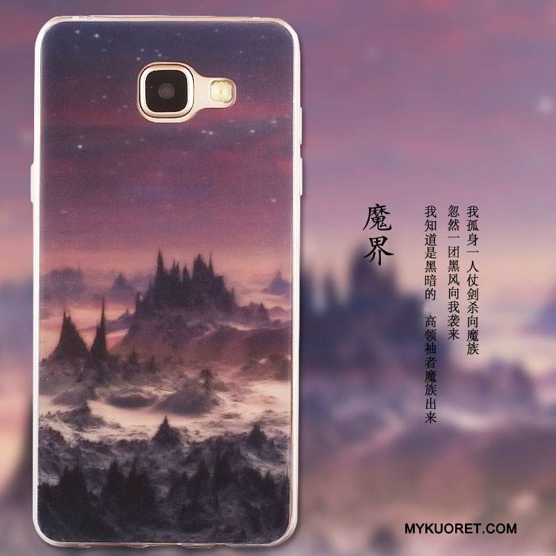 Kuori Samsung Galaxy A5 2016 Maalaus Trendi Vihreä, Kotelo Samsung Galaxy A5 2016 Suojaus Puhelimen Kuoret