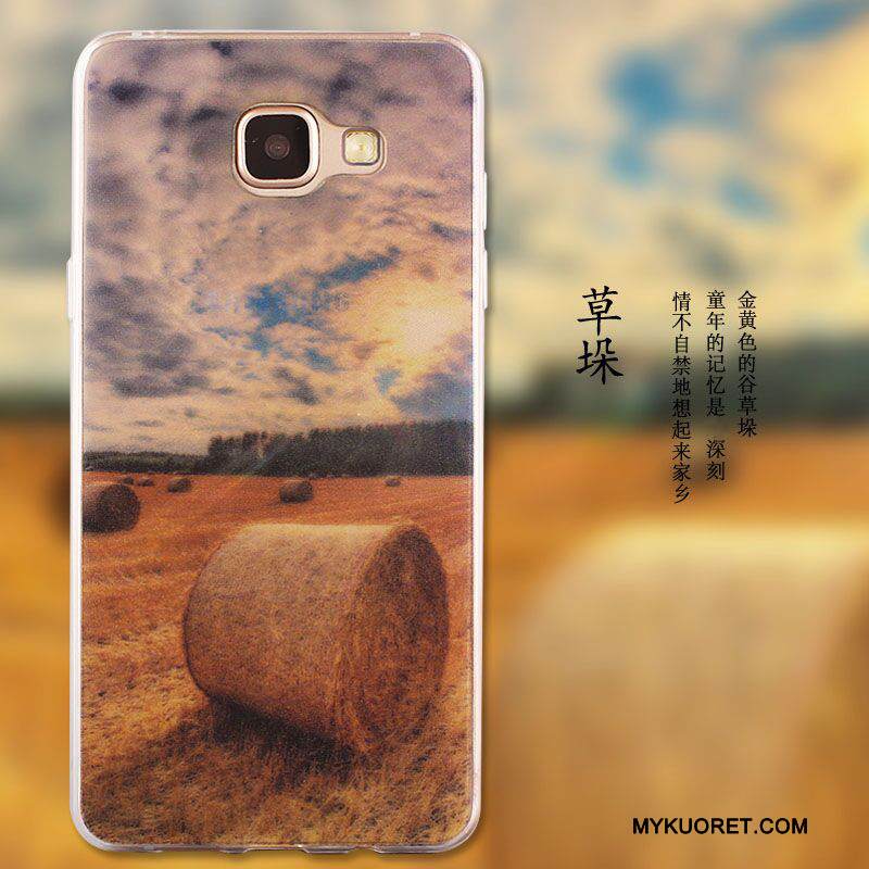 Kuori Samsung Galaxy A5 2016 Maalaus Trendi Vihreä, Kotelo Samsung Galaxy A5 2016 Suojaus Puhelimen Kuoret