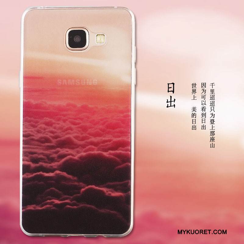 Kuori Samsung Galaxy A5 2016 Maalaus Trendi Vihreä, Kotelo Samsung Galaxy A5 2016 Suojaus Puhelimen Kuoret