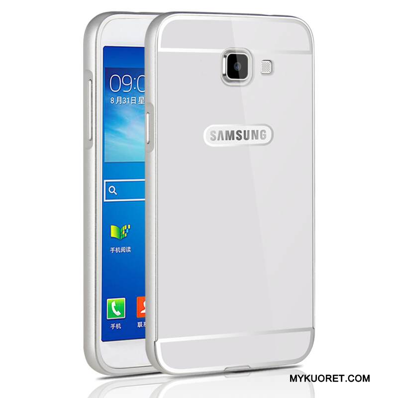 Kuori Samsung Galaxy A5 2016 Metalli Kehys Murtumaton, Kotelo Samsung Galaxy A5 2016 Suojaus Musta Peili