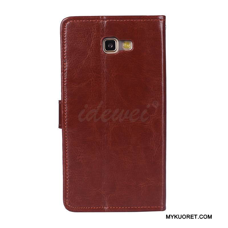 Kuori Samsung Galaxy A5 2016 Nahka Puhelimen Kuoret, Kotelo Samsung Galaxy A5 2016 Suojaus