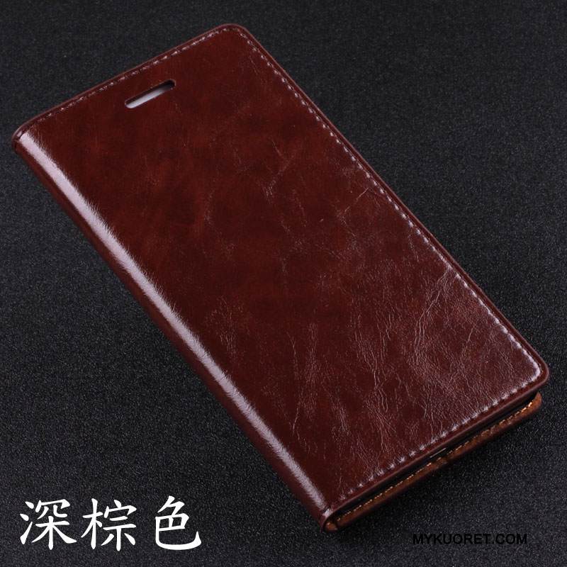 Kuori Samsung Galaxy A5 2016 Nahka Puhelimen Kuoret Punainen, Kotelo Samsung Galaxy A5 2016 Suojaus Uusi