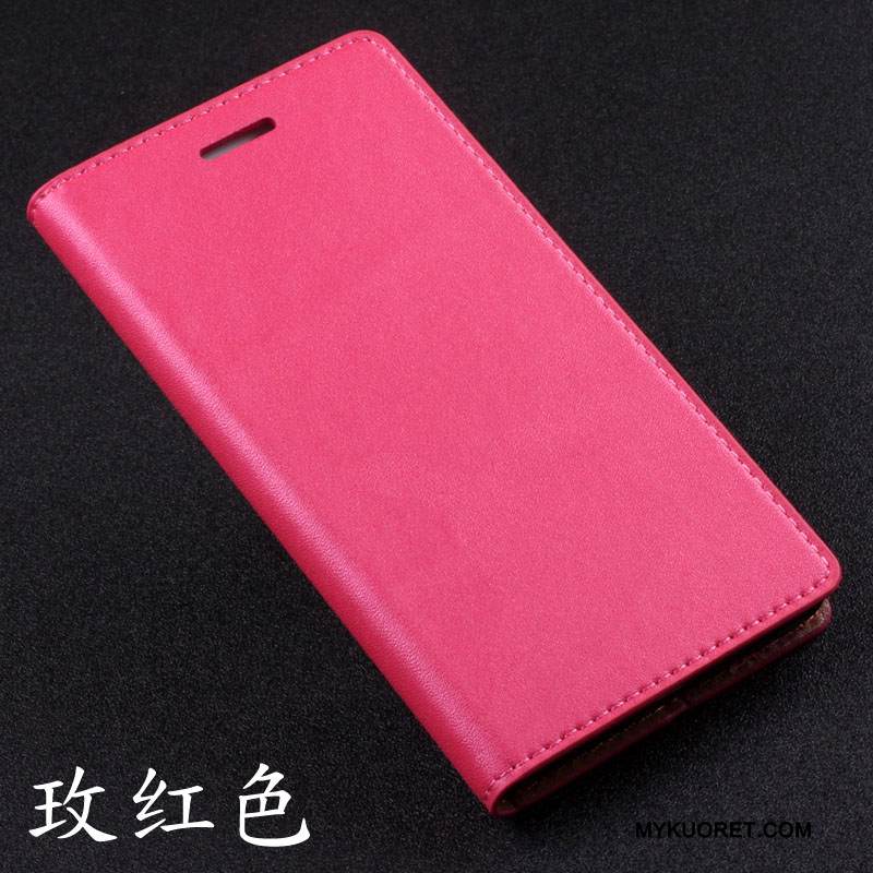 Kuori Samsung Galaxy A5 2016 Nahka Puhelimen Kuoret Punainen, Kotelo Samsung Galaxy A5 2016 Suojaus Uusi