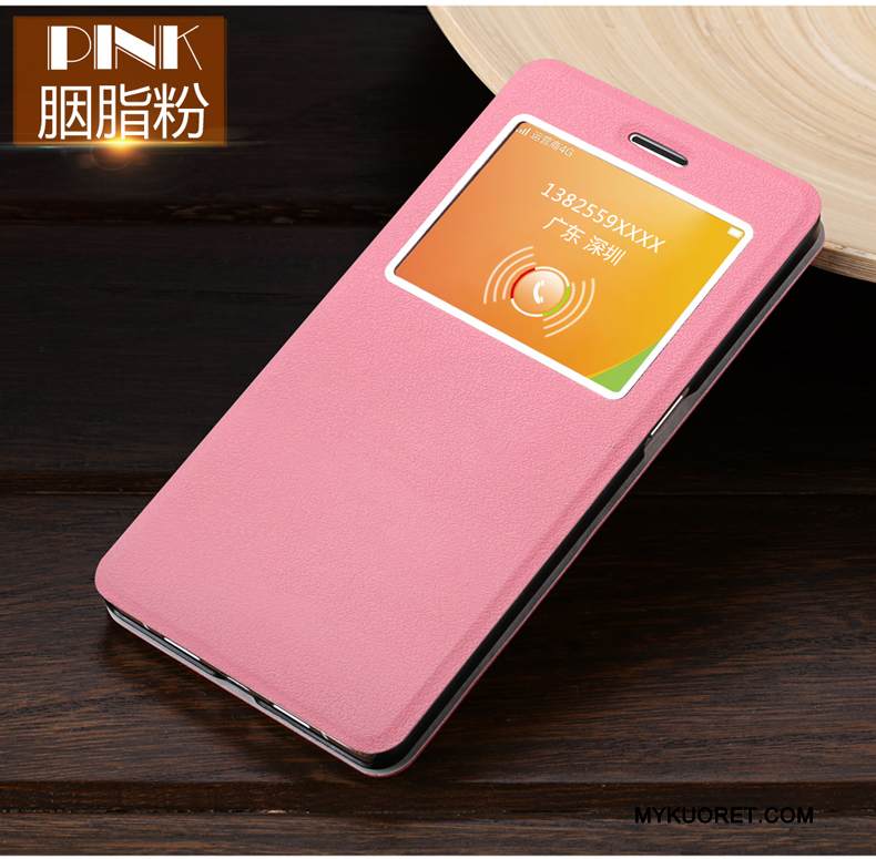 Kuori Samsung Galaxy A5 2016 Nahka Punainen Puhelimen Kuoret, Kotelo Samsung Galaxy A5 2016 Kuoret