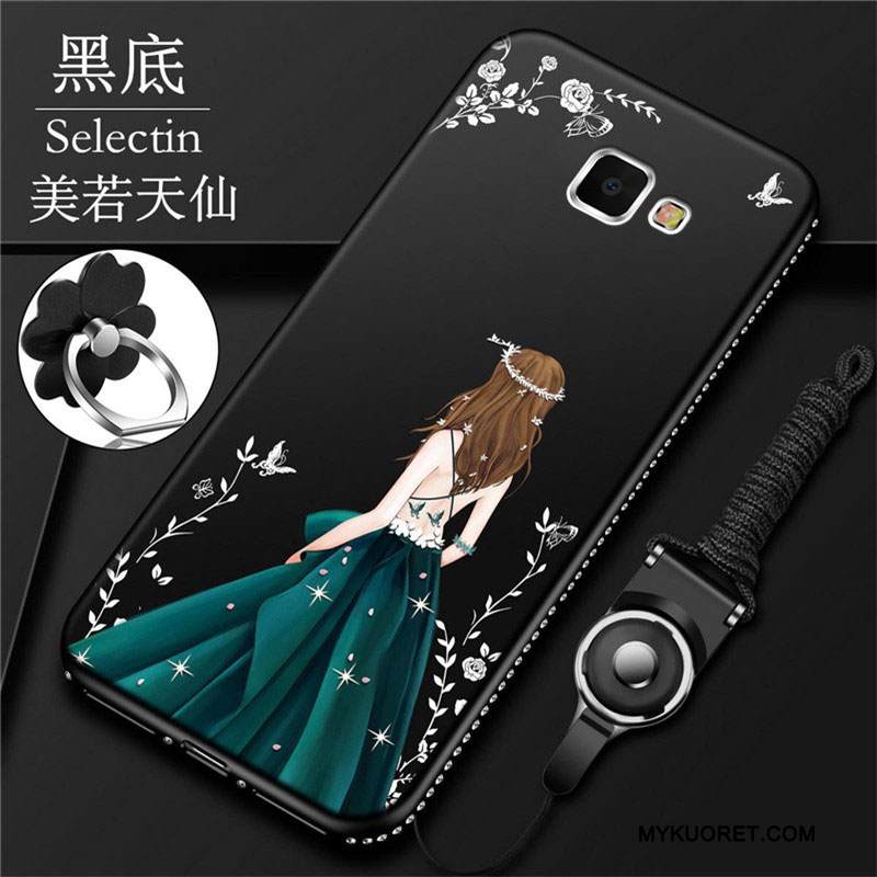 Kuori Samsung Galaxy A5 2016 Pehmeä Neste Murtumaton L, Kotelo Samsung Galaxy A5 2016 Laukut Punainen Pesty Suede