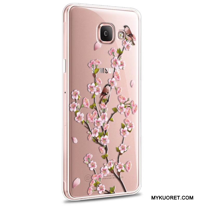 Kuori Samsung Galaxy A5 2016 Pehmeä Neste Puhelimen Kuoret Murtumaton, Kotelo Samsung Galaxy A5 2016 Silikoni Trendi Vaaleansininen