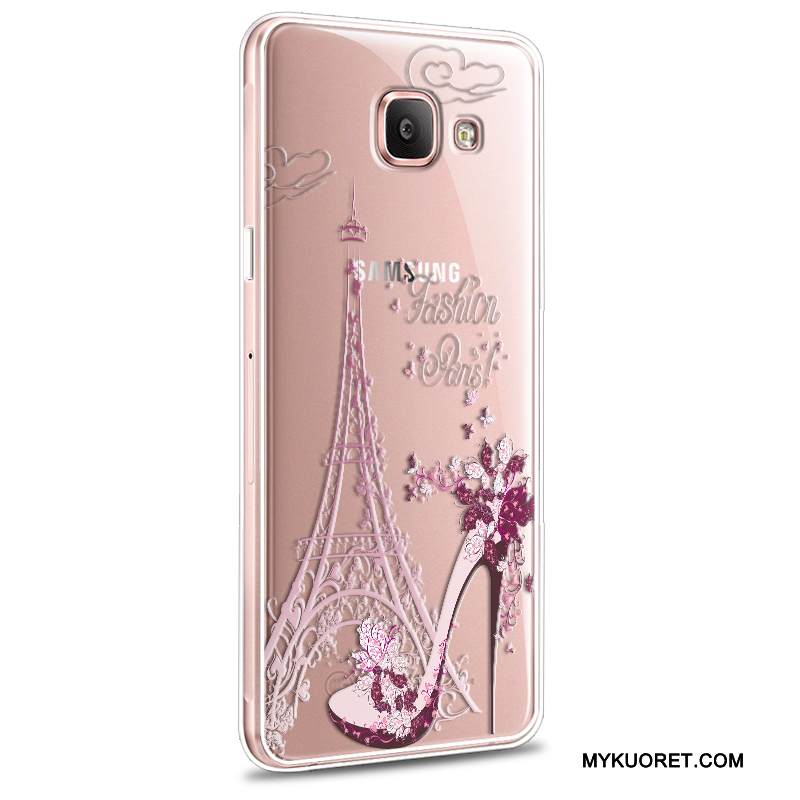 Kuori Samsung Galaxy A5 2016 Pehmeä Neste Puhelimen Kuoret Murtumaton, Kotelo Samsung Galaxy A5 2016 Silikoni Trendi Vaaleansininen