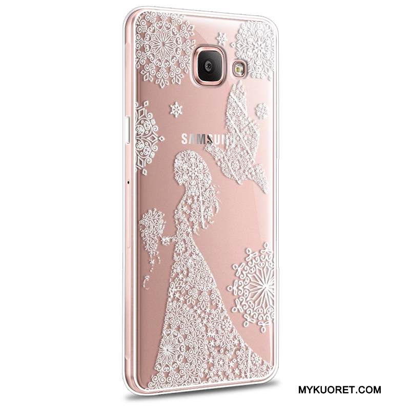 Kuori Samsung Galaxy A5 2016 Pehmeä Neste Puhelimen Kuoret Murtumaton, Kotelo Samsung Galaxy A5 2016 Silikoni Trendi Vaaleansininen