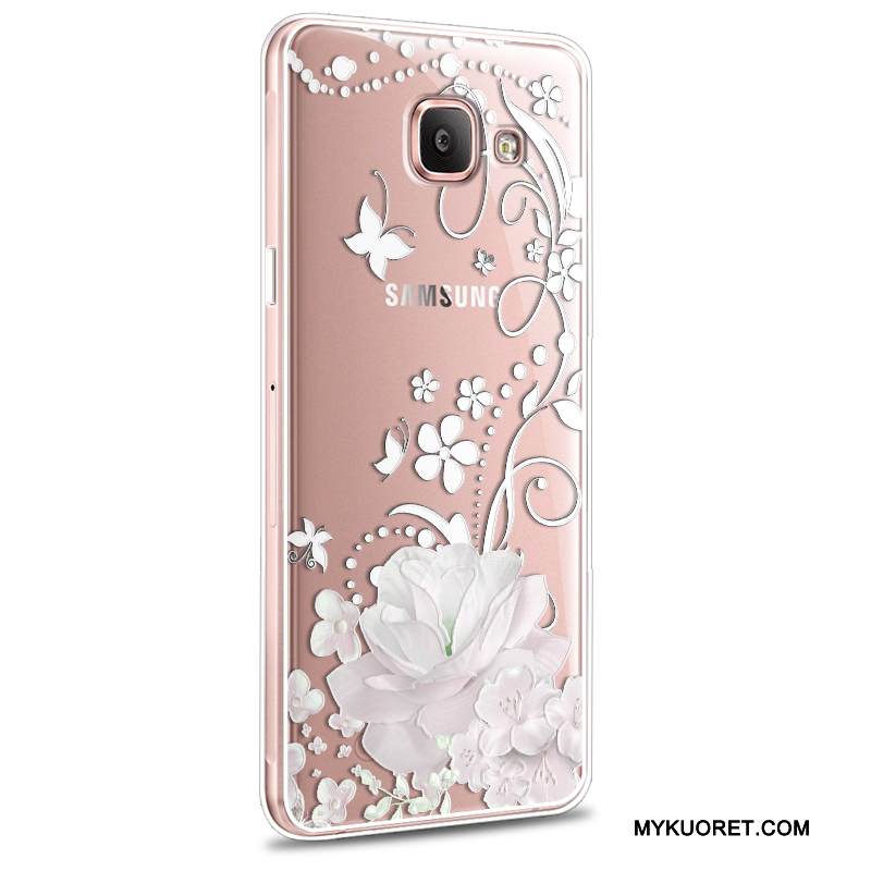 Kuori Samsung Galaxy A5 2016 Pehmeä Neste Puhelimen Kuoret Murtumaton, Kotelo Samsung Galaxy A5 2016 Silikoni Trendi Vaaleansininen