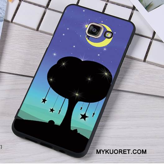 Kuori Samsung Galaxy A5 2016 Pehmeä Neste Sininen Ripustettavat Koristeet, Kotelo Samsung Galaxy A5 2016 Silikoni Puhelimen Kuoret Murtumaton