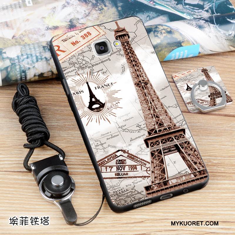 Kuori Samsung Galaxy A5 2016 Pehmeä Neste Vaalean Violetti, Kotelo Samsung Galaxy A5 2016 Silikoni Eurooppa Musta