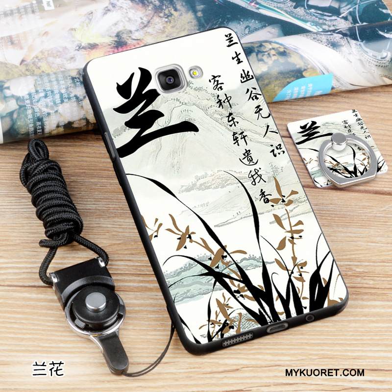 Kuori Samsung Galaxy A5 2016 Pehmeä Neste Vaalean Violetti, Kotelo Samsung Galaxy A5 2016 Silikoni Eurooppa Musta