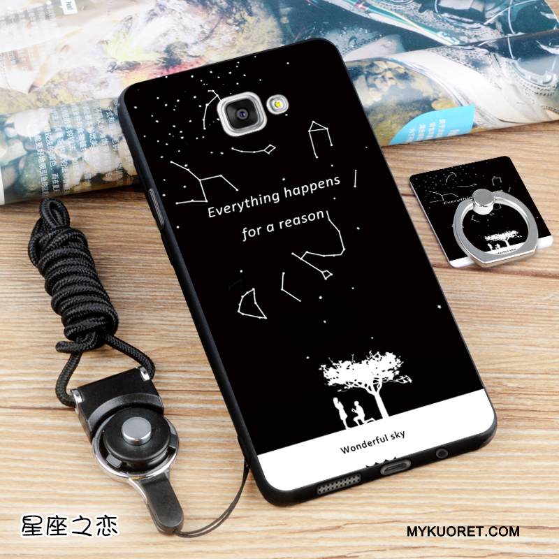 Kuori Samsung Galaxy A5 2016 Pehmeä Neste Vaalean Violetti, Kotelo Samsung Galaxy A5 2016 Silikoni Eurooppa Musta