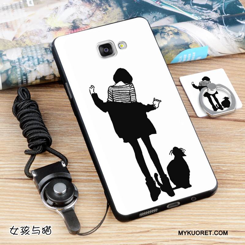 Kuori Samsung Galaxy A5 2016 Pehmeä Neste Vaalean Violetti, Kotelo Samsung Galaxy A5 2016 Silikoni Eurooppa Musta