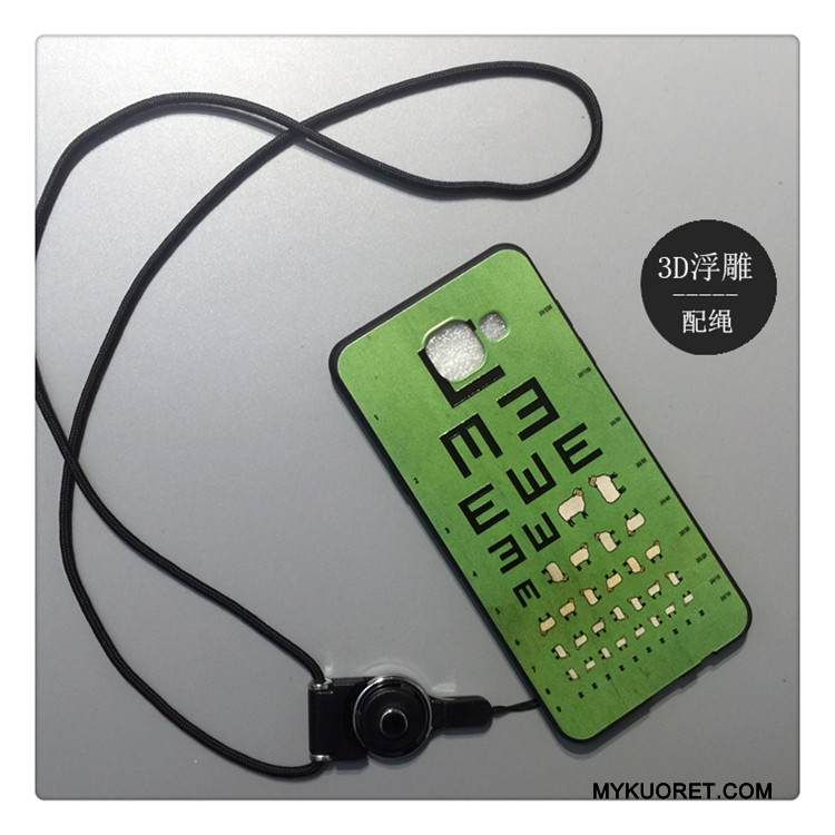 Kuori Samsung Galaxy A5 2016 Sarjakuva Vihreä Puhelimen Kuoret, Kotelo Samsung Galaxy A5 2016 Silikoni Persoonallisuus Murtumaton