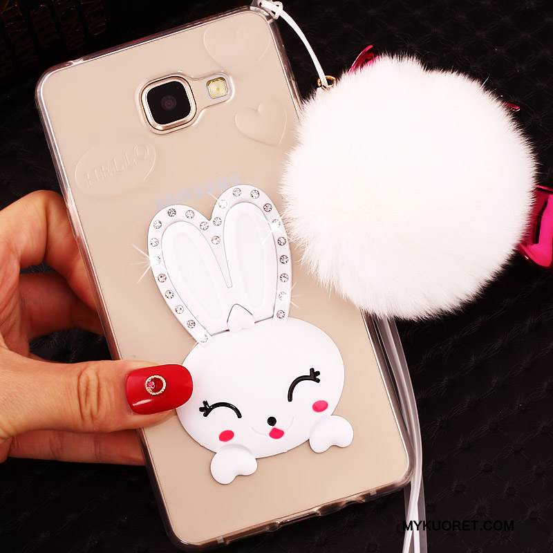 Kuori Samsung Galaxy A5 2016 Silikoni Läpinäkyvä Violetti, Kotelo Samsung Galaxy A5 2016 Pehmeä Neste