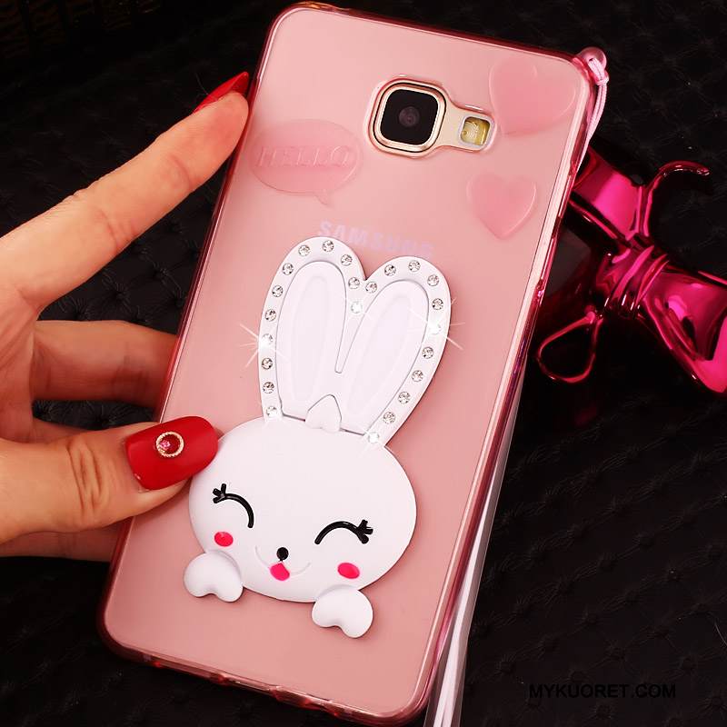 Kuori Samsung Galaxy A5 2016 Silikoni Läpinäkyvä Violetti, Kotelo Samsung Galaxy A5 2016 Pehmeä Neste